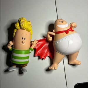 2017 Captain Underpants Figures - Damaged